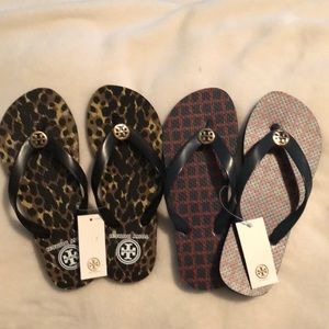 Tory Burch flip flops &lanyard reserve paity0506